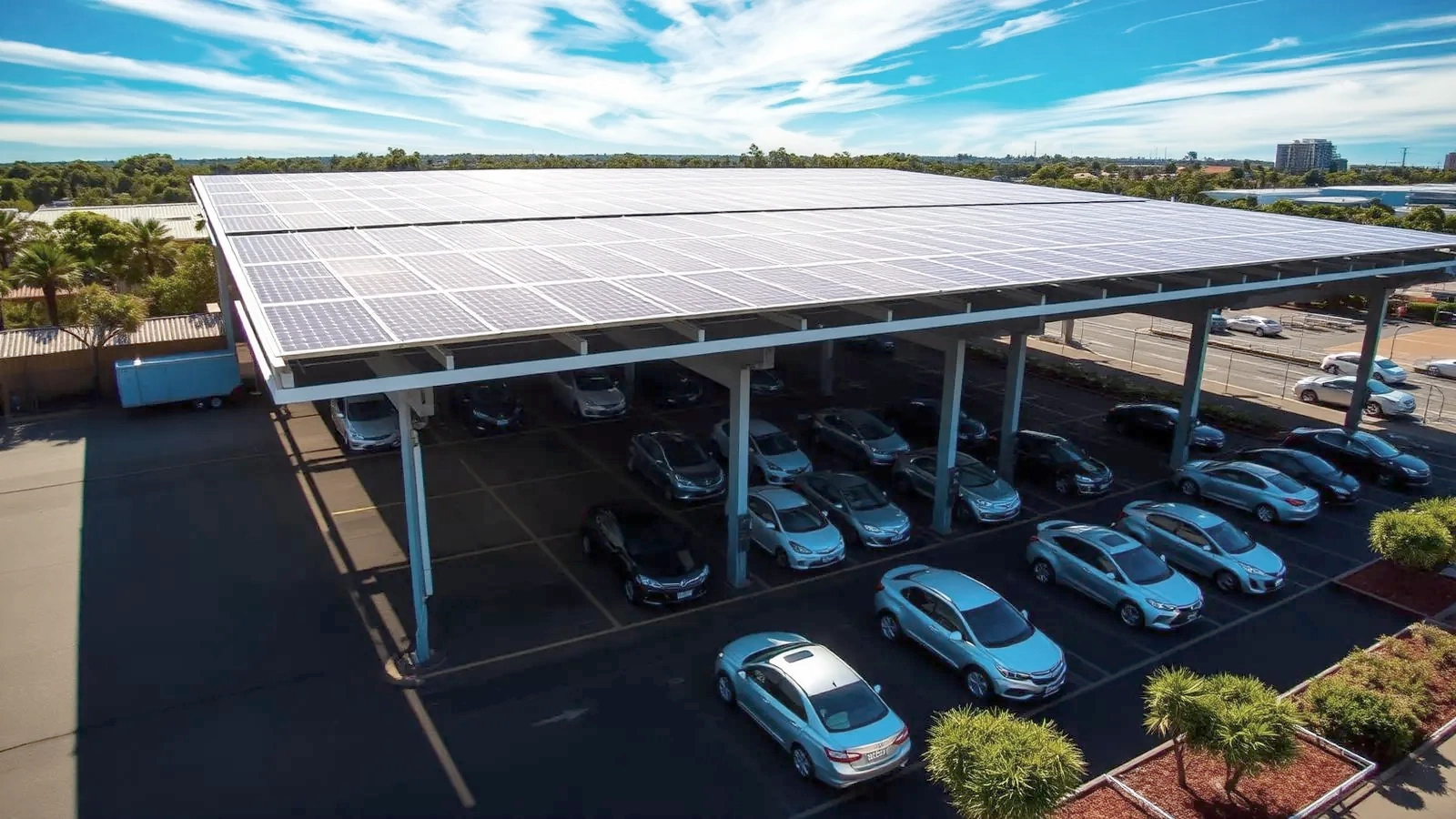 Ellenbrook 600kW solar car park